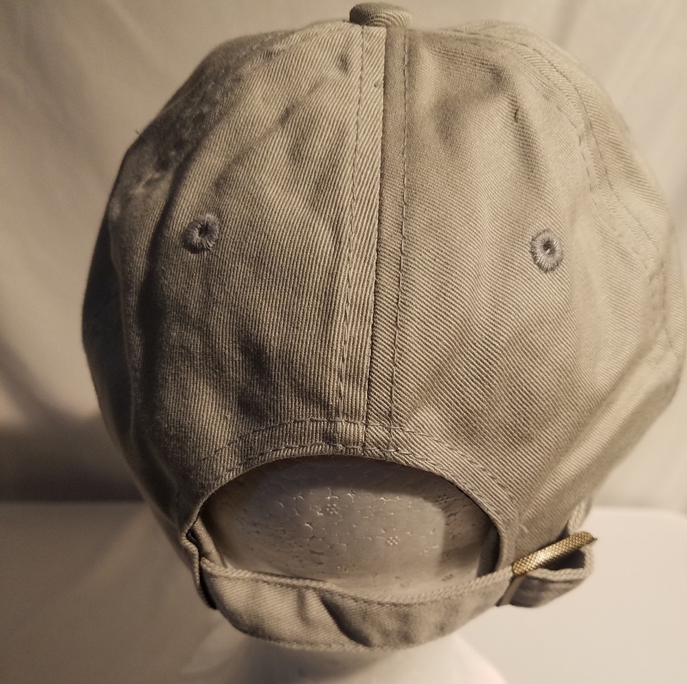 Men LSU Gray Cap Hat Red White Blue Logo Adjustable - Picture 4 of 7